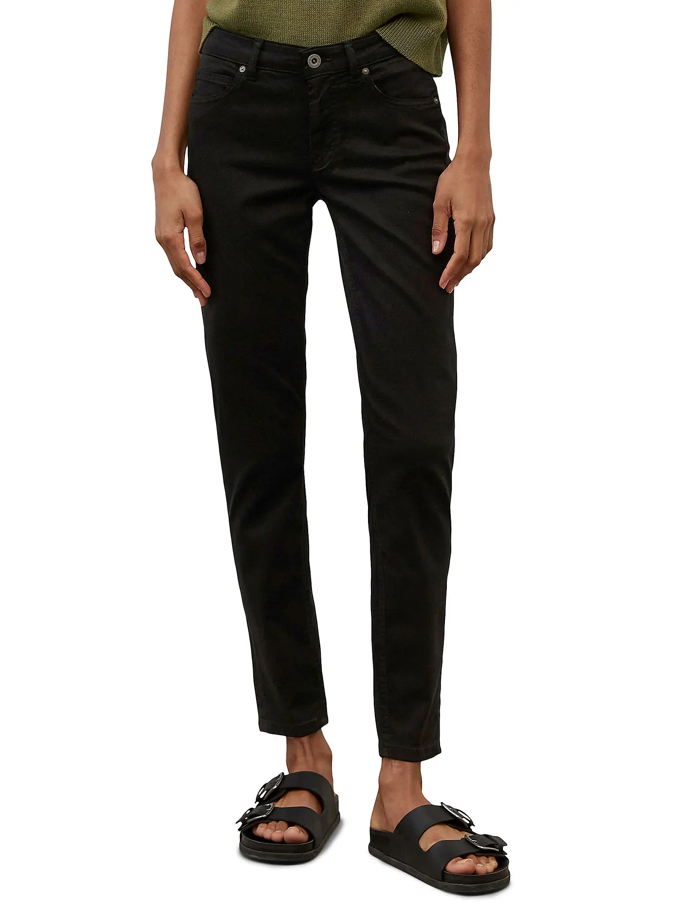 MARC O'POLO | Hose Lulea Slim Fit | schwarz